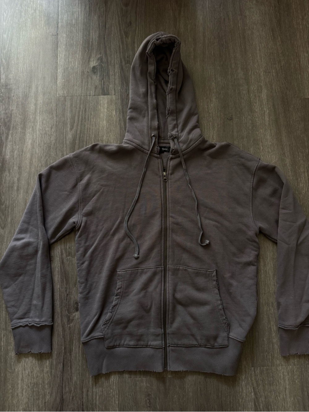 Treasure & Bond Men's Zip-Up Hoodie in Gray